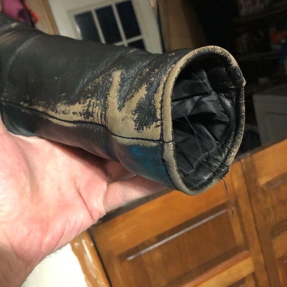 1980’s heavy leather biker jacket - Picture 4 of 8